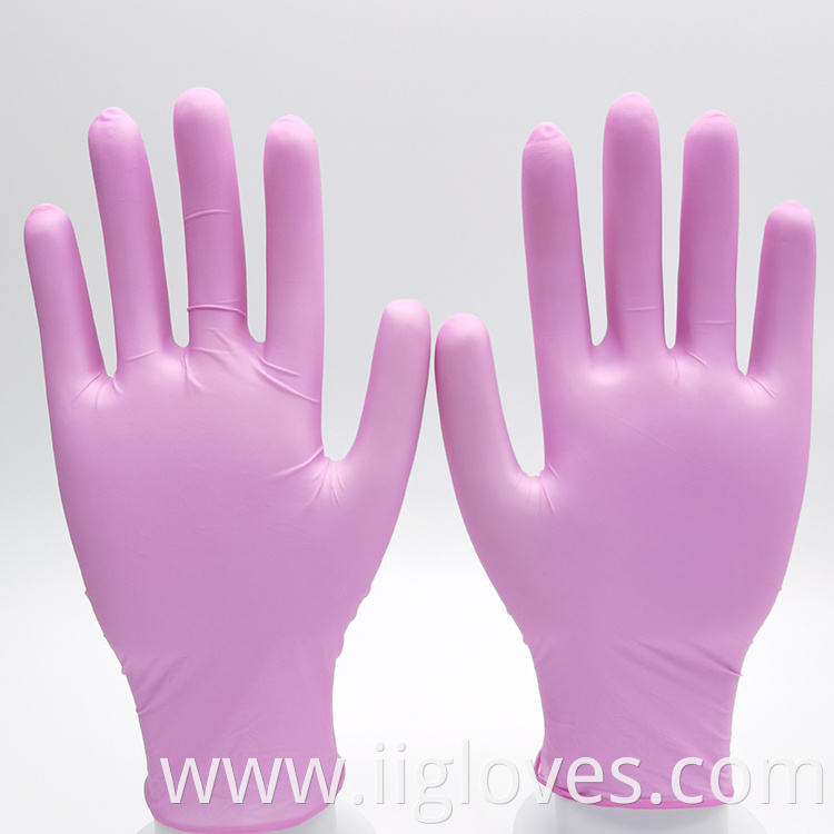 Manufacturers Custom Individually Packaged Cheap Price Yellow Powder Tattoo Household 12 inch Nitrile Gloves